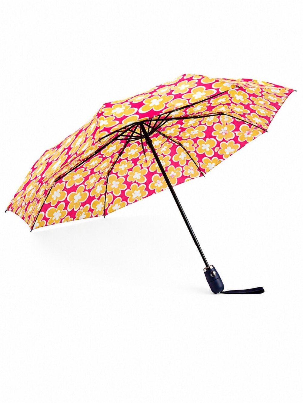Durable ShedRain Compact Auto Open/Close Umbrella Travel Floral By Trina Turk - Picture 5 of 9